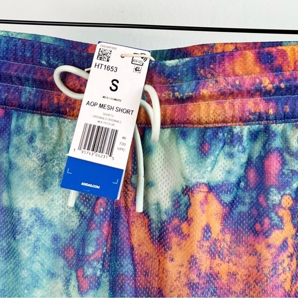 NWT Adidas Mens Allover Print Mesh Shorts - Picture 8 of 10